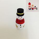 クリスマス136　マトリョーシカ　雪だるま　65H 　￥300