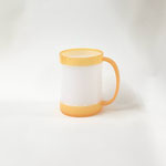 プラコップ118　マグ　乳白&オレンジ　　95H 　￥100