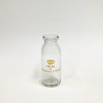 ミルクボトル108　　ガラス黄色クラウン　　140H 　　￥500