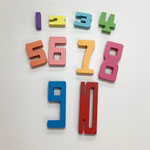 置物689　数字カラフル10P