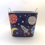 バスケット275　ラバー角宇宙＆ロケット　330×310×355H 　￥1,500