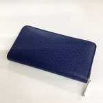 財布104　長財布本革紺Ｌ字ファスナー　￥2,500　＊Men’s ＊