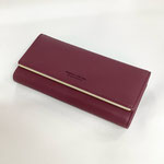 財布115　長財布　ワイン&ゴールドライン　￥2,000