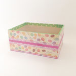 BOX254 　デコ角マカロン＆水玉　260×340×155H　 ￥2,400　＊オリジナルです＊