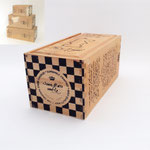 BOX156　ウッドチェッカー　M　270×140×130H　¥800