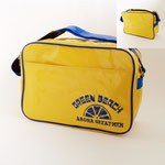 スポーツバッグ107　黄色&青ライン　　420×180×300　￥1,500