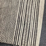ラグ175   黒& グレー& グレージュ織柄　1300×1900　¥5,000