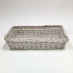 カゴ175　角ペイント白　　　420×310×95H　￥700　＊オリジナルです＊