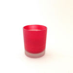 キャンドル116　ガラスカップ赤　70Φ85Ｈ　￥400　＊2つあります＊