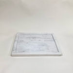 大理石122　白マーブルスクウエアトレー　205×205×12H 　¥1,500