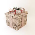 クリスマス271　電飾プレゼントBOX　L 　220×220×280H　￥2,400