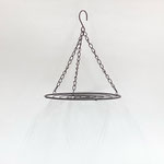 ハンギングバスケット103　アイアン黒丸　200φ210H 　￥500
