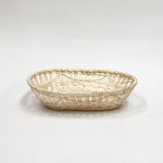 カゴ274　オーバル白竹　M　235×155×63H　￥400