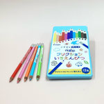 色鉛筆101　フリクション水色ケース12色　185×100　￥500