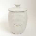 キャニスター172　素焼き白　Sugar  195H 　　￥900