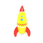 貯金箱130　ロケット　黄色＆赤    250 H 　￥1,000