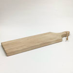 カッティングボード125　長方形　白木スリムロング手付き　445×127×20