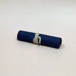 ペンケース128　紺＆ベージュひも巻き　190H 　￥600