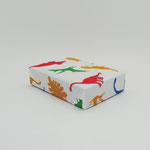 BOX242　布貼り角恐竜　160×230×50H 　￥800　＊オリジナルです＊