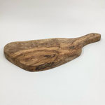 カッティングボード167　変形台形オリーブ手付き　400×210×20
