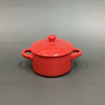 ココット126　赤蓋付き　100φ82H　￥500