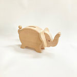 貯金箱131　ぞう　白木　180×85×95H 　¥1,500