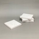 人工大理石114　白 石目モザイク    　100×100×12H 　¥600　＊4枚あります＊