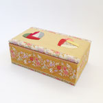 BOX230　布貼り角キルトハート　250×145×95H　￥1,500　＊オリジナルです＊