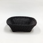 カゴ259　正方形　籐黒口広　250×250×80H　￥500