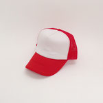帽子345　キャップ　赤&白メッシュ　50～56㎝　¥600