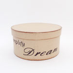 BOX159　丸ベージュDream　200φ100H　¥700