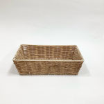 カゴ167　角　アイアン&籐　L 　240×180×65H　￥500
