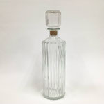 ボトル129　　ガラス丸リブラージ　80φ300H　￥2,000