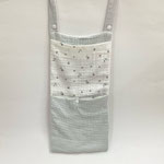ベビーグッズ100　収納ポケット　グレー星柄　180×450　