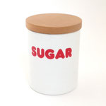キャニスター127　ホーロー白　SUGAR　 133H　￥500