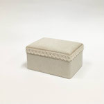 BOX221　布貼り角生成レース付き　S　160×110×75H 　￥400