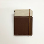 ノート233　キャンバスベージュ&茶　120×170　¥500
