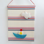 壁飾り106　マリンボード　船&雲付き　335×245　￥1,500