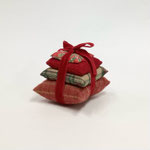 クリスマス177　ミニクッションクリスマス4P　120×120×120　￥800　　＊オリジナルです＊