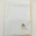 ブランケット210　フリース白犬　　800×1000　　￥1,500