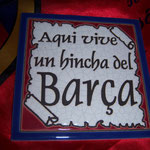 Mosaico " Aquí vive un Hincha del Barca "