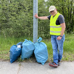 31.05.2026  Heute zu dritt und 4 Säcke / Gewerbegebiet Frauenwald