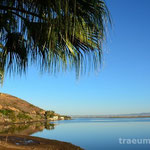 Blick vom Campingplatz Cetro Recretivo Mi Refugio auf die Lagune