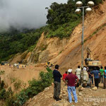 Erdrutsch auf der Strasse von Coroico nach Rurrenabaque