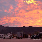 Sonnenuntergang an der Bahia de los Angeles - Daggett's Beach Camping