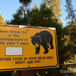 Schild am Lodgepole Campground im Sequoia Nationalpark