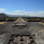 Blick von der Pirámide de la Luna, Teotihuacán