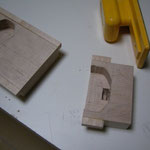 Cut the remaining wood of center-body end, and sanding the surface.