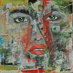 Grüne Augen                Acryl    50x50