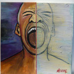 Der Schrei    40x40                                                                      VERKAUFT